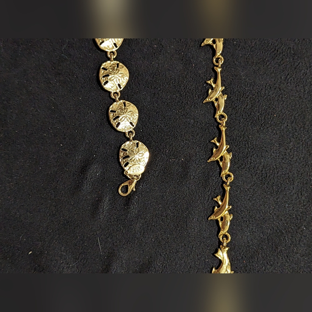 Sand dollar anklet bracelet starfish bracelet